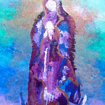 Our Lady of Guadalupe II, In Honor of 12/12/12, 2012. 11" x 14"