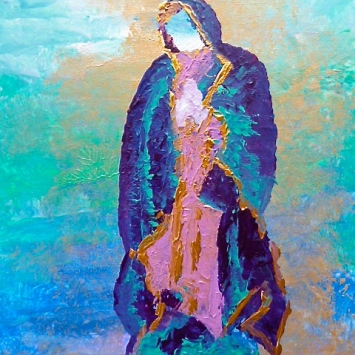 Our Lady of Guadalupe, In Honor of 12/12/12, 2012. 11" x 14"